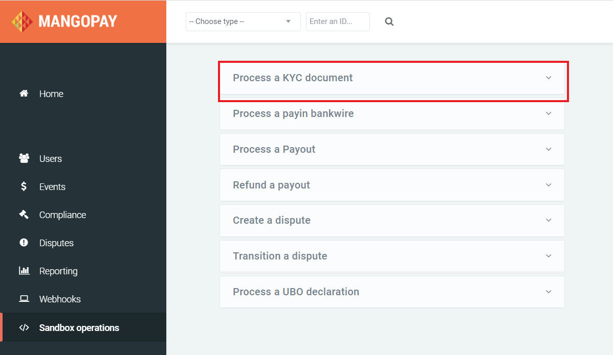 click on kyc tab