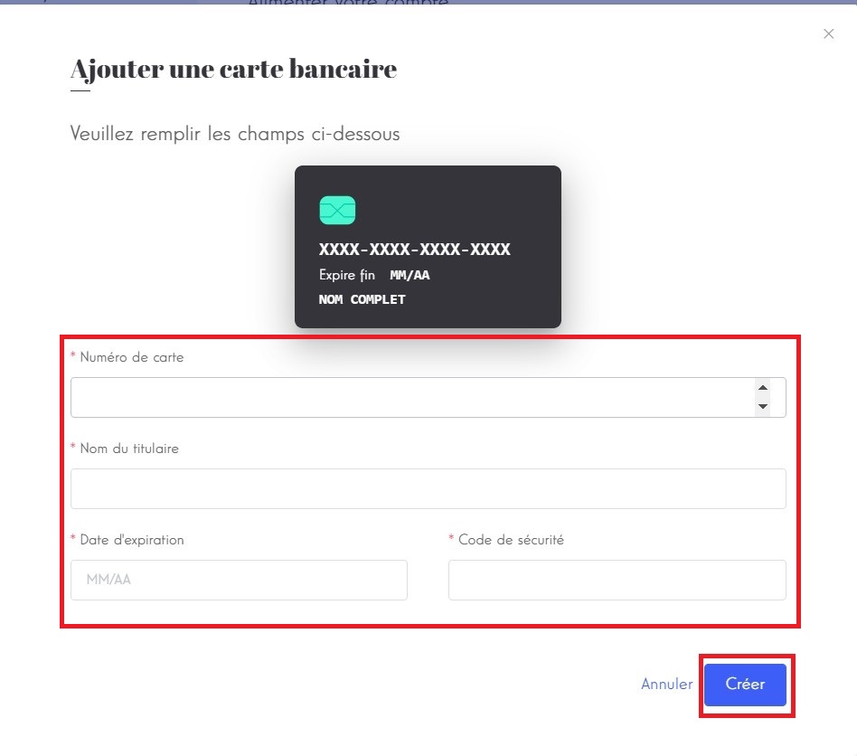 dialog add card