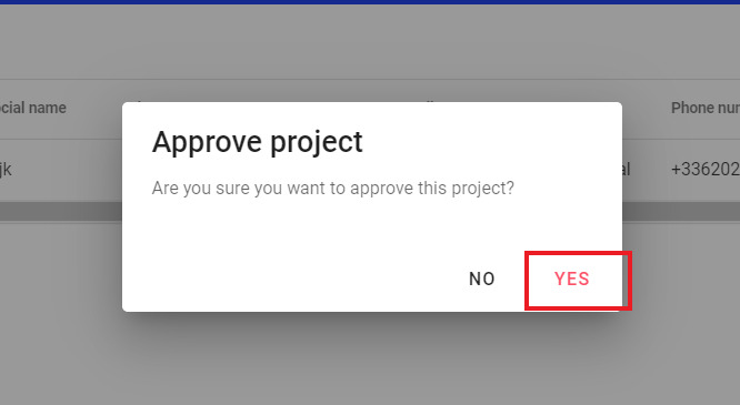Confirm Approve 