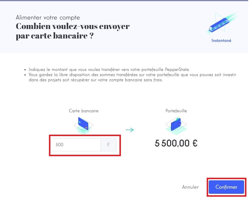 lender add amount