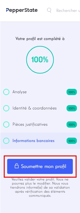 complete profile submit