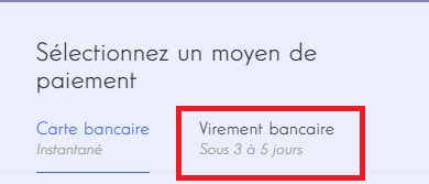 money in bank transfer