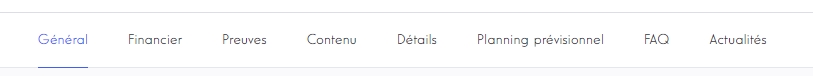 project edit tabs